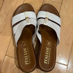 Never worn Italian shoemakers white sandal
